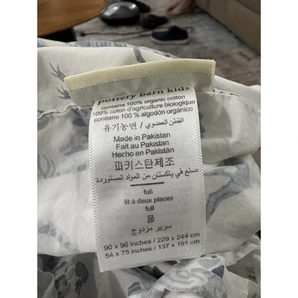 Pottery Barn Kids Full Flat Sheet Dinosaur Bones